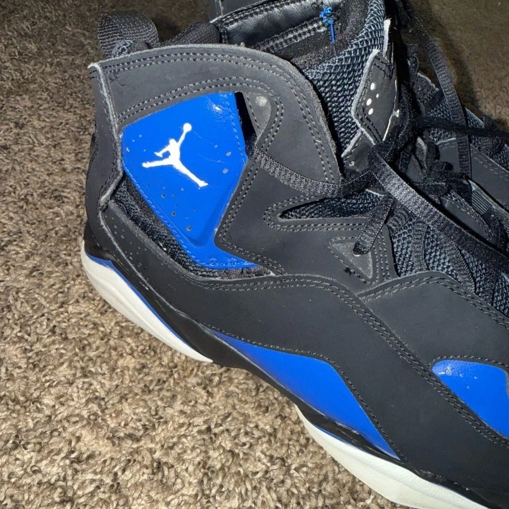 Jordan Black and Blue Sneakers